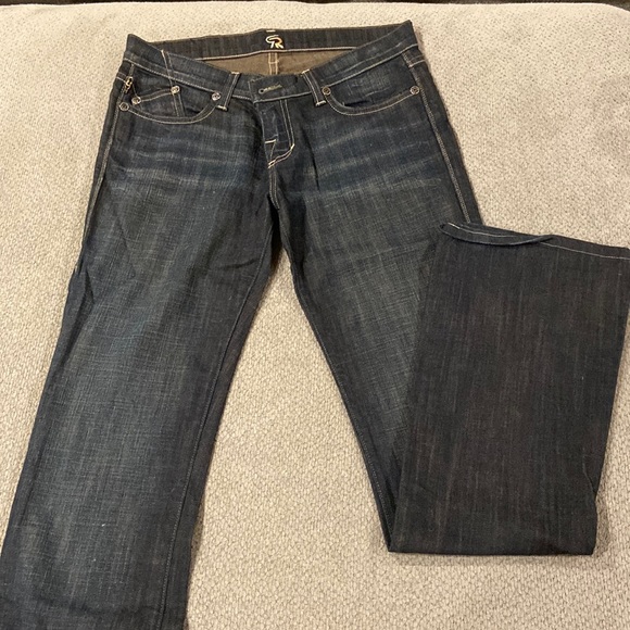 Rock & Republic Denim - Rock and Republic dark blue boot cut jeans, size 28 barely worn.